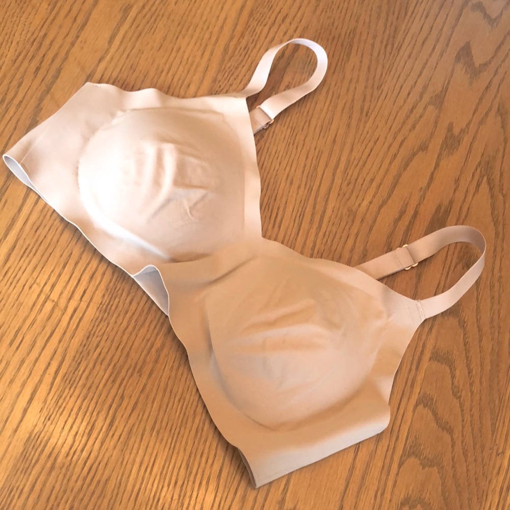 Aerie Nude No Wire Bra Size L